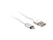 VisionTek 900795 White Lightning to USB Smart LED 2 Meter MFI Cable Type: Lightning Cable Compatible Phone Manufacturer: Apple Adapter: Lightning Port Length: 6.56 ft