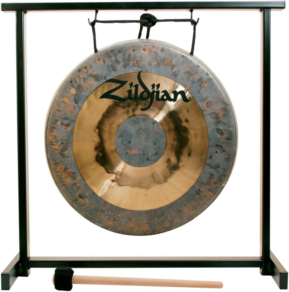 Zildjian 12 in. Traditional Gong and Stand Set. The original Zildjian series has shaped musical history, from Beethoven to the Beatles. With more weights and sizes than any other series, these cymbals excel in any musical setting. The world's most popular and versatile cymbal. Zildjian cast bronze cymbals are made from raw metal in Zildjian's own foundry through a complex sequence of heating, rolling, hammering and lathing. These cymbals are impervious to warping and have great projection,