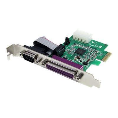StarTech.com 1S1P Native PCI Express Parallel Serial Combo Card with 16950 UART - Parallel/serial adapter - PCIe low profile - parallel  RS-232