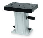 "Cannon Aluminum Swivel Base Downrigger Pedestal - 6Inch Brand New Includes One Year Warranty, Product # 1904032 (4""), 1904033 (6"") The Cannon Swivel Base Downrigger Pedestal has pre-drilled top plate which is tapped to allow to mount downrigger, as well as other downrigger brands