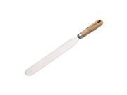 Cake Boss Wooden Tools and Gadgets 10-Inch Stainless Steel Icing Spatula Size/Dimensions: 10" Color: Wood Color Mapping: Brown Material: Beechwood/ Stainless Steel Oven Safe: 500Â° F Dishwasher Safe: Yes Features: Large and in charge, the Cake Boss Wooden Tools and Gadgets 10-Inch Stainless Steel Icing Spatula makes decorating easier and more enjoyable for bakers of all levels