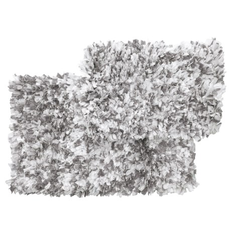 CLOSEOUTS . Exceptionally soft and absorbent, Vista Home Fashionsand#39; Ambiance space-dyed bath rugs catch every drip in luxurious, plush paper shag. Available Colors: GREY, COBBLE, BLUE.