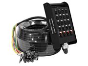 Seismic Audio - SALS-12x4x100 - 12 Channel 100' Pro Stage XLR Snake Cable (XLR & 1/4" TRS Returns) for Recording, Stage, Studio use Weight: 36.6