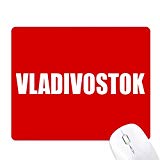 Vladivostok Russia City Name Mouse Pad Non-Slip Rubber Mousepad Game Office
