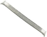 16-19mm Straight End Speidel Twist-O-Flex Silver Tone Watch Band 605/03