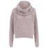 Women?s ?Ildah? grey jumper from BOSS Orange with a chunky, loose-knit design and multi-coloured stitching. Crafted from a textured alpaca and wool blend, the jumper is cut for a short boxy fit and features a detachable snood neckline. Complete with chunky ribbed trims and a signature metal logo above the hem. ? A.D.  58% Alpaca, 33% Polyester, 9% Virgin Wool