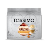 Tassimo Corner Coffeehouse Sweet Latte, Caramel, 16-Count (8 Coffee   8 Creamer)