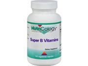 NutriCology Super B Vitamin Complex - 120 Capsules Vitamin B Type: Alternative Healing Active Ingredients: Serving Size 1 capsule Servings per container 120  Amount per serving:   Thiamin (as Thiamin Hydrochloride) 25 mg Riboflavin (as Riboflavin 5-Phosphate) 25 mg Niacin (as Niacinamide) 75 mg Vitamin B6 (97% as Pyridoxine Hydrochloride and 3% as Pyridoxal-5-Phosphate) 51.5 mg Folic Acid 200 mcg Vitamin B12 (as Cyanocobalamin) 100 mcg Biotin 100 mcg Pantothenic Acid (as Calcium Pantothenate) 125 mg Choline Bitartrate 125 mg Inositol 50 mg PABA (Para-Aminobenzoic Acid) 50 mg   Other ingredients: Hydroxypropyl methylcellulose, microcrystalline cellulose, magnesium stearate, silicon dioxide