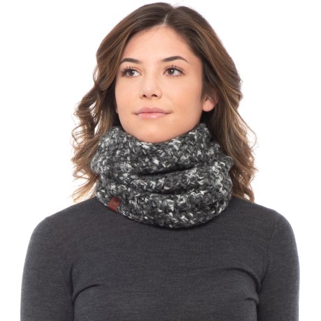 CLOSEOUTS . Knit from an acrylic-wool blend and lined with a lofty, warm fleece, Buffand#39;s Margo Grey neck warmer is a soft, quick-drying replacement for your traditional scarf. Available Colors: GREY. Sizes: O/S.