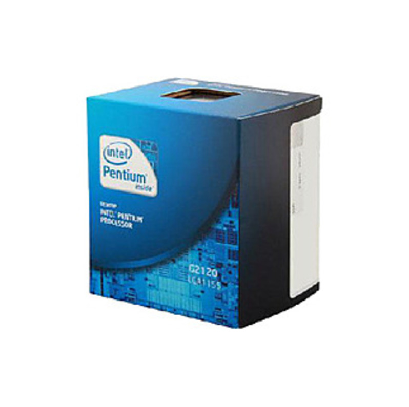 Intel Pentium G2120 Ivy Bridge Dual-Core 3.1GHz LGA 1155 BX80637G2120 Desktop Processor Series: Pentium L3 Cache: 3MB Cooling Device: Heatsink and fan included Manufacturing Tech: 22nm 64-Bit Support: Yes Hyper-Threading Support: No Virtualization Technology Support: Yes