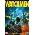 A complex, multi-layered mystery adventure, Watchmen is set in an alternate 1985 America in which costumed superheroes are part of the fabric of everyday society, and the  Doomsday Clock  - which charts the USA's tension with the Soviet Union - is permanently set at five minutes to midnight. When one of his former colleagues is murdered, the washed up but no less determined masked vigilante Rorschach sets out to uncover a plot to kill and discredit all past and present superheroes. As he reconnects with his former crime-fighting legion - a ragtag group of retired superheroes, only one of whom has true powers - Rorschach glimpses a wide-ranging and disturbing conspiracy with links to their shared past and catastrophic consequences for the future. Their mission is to watch over humanity... but who is watching the watchmen?