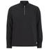 Men?s ?Phillip? quarter zip black shirt from contemporary Danish streetwear brand Wood Wood. Crafted from a wool and polyester blend, the straight fit shirt jacket features long slightly pleated sleeves with buttoned cuffs. Complete with rounded side vents and a signature W.W.INTL. label above the straight hem. - A.D.  60% Wool, 38% Polyester, 2% Elastane
