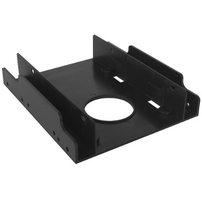 SIIG 3.5" to Dual 2.5" Drive Bay Adapter - Storage bay adapter - 2.5"