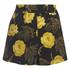 Women?s silk shorts with floral print from contemporary Danish label Ganni. Luxuriously crafted from pure silk, the loose fit shorts feature a wide elasticated waistband and curved hems. Complete with side slip pockets and an all over contrast rose print.  100% Silk