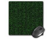 3dRose LLC 8 x 8 x 0.25 Inches Mouse Pad, Binary Code Black and Green (mp_35446_1)