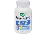 SystemWell Ultimate Immunity - Nature's Way - 90 - Tablet Type: Vitamins & Minerals Size: 90 count Active Ingredients: Aloe Leaf Blend (25 mg), Arabinogalactan (85 mg), Astragalus Root (100 mg), Beta Carotene (1000 IU, 20%), Cayenne, Pepper Fruit (35 mg), Cellular Immunity Blend (315 mg), Circulatory Immunity Blend (510 mg), Cordyceps (40 mg), Digestive Immunity Blend (292.7 mg), Echinacea Purpurea (250 mg), Elecampane Root (40 mg), Eleuthero Root (75 mg), Epidermal Immunity Blend (75 mg), Fenugreek Seed (75 mg), Fructooligosaccharides (60 mg), Garlic Bulb (375 mg), Ginkgo Biloba (60 mg), Goldenseal Root (75 mg), Gotu Kola (50 mg), Gugul Dried Extract (50 mg), Horehound (75 mg), IP-6 (75 mg), Lymphatic Immunity Blend (215 mg), Maitake Mushroom (60 mg), Mullein Leaf (50 mg), Myrrh Gum, Tree Resin (40 mg), Olive Leaf (65 mg), Oregon Grape Root (70 mg), Plantain Leaf (40 mg), Primadophilus Probiotic Blend (2.7 ...