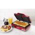The SMART Retro Waffle Maker will allow you to make two light and crispy Belgian style waffles in a matter of minutes. Featuring a die cast aluminium griddle which allows for even heat distribution and fast cooking, it also has a non-stick finish to make it easy to remove your waffles. Simply fill the griddle moulds with batter, pull down the lid and wait for the indicator lights to tell you when your waffles are ready. The robust unit is also easy to clean after use. - L.M.  Features:    SMART Retro Waffle Maker  Makes 2 light and cripsy Belgian style waffles  Die cast aluminium griddle for even heat distribution  Fast cooking  Non-stick finish  Indicator lights  Robust design  Easy to use and clean