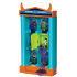 The Monsters University Frat House Storage Unit comes with 1 of 4 collectable figures, either Donna, Brynn, Archie the Scare Pig or Professor Knight. With a slime tray at the top of the house that will drip down the doors, it can be connected with others to make different fraternities.