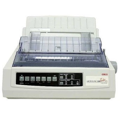 OKI Microline 320 Turbo - Printer - monochrome - dot-matrix - 240 x 216 dpi - 9 pin - up to 435 char/sec - parallel - white