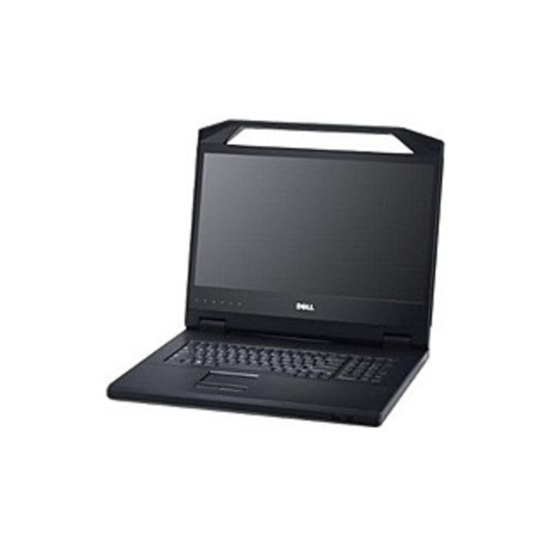 The Dell FPM 18.5 in 1U Rack mount LED Console offers IT managers the ability to install a single, integrated user KMM console (keyboard, monitor, and mouse) in a 1U (1.75") form factor