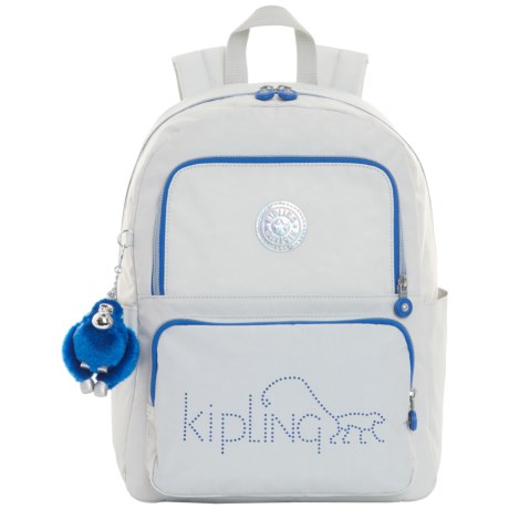 CLOSEOUTS . The Kipling Goddard backpack is perfect for back to school and beyond. It features plenty of space, a padded laptop sleeve and lots of pockets to keep things organized. Available Colors: ALLOY, BLACK.