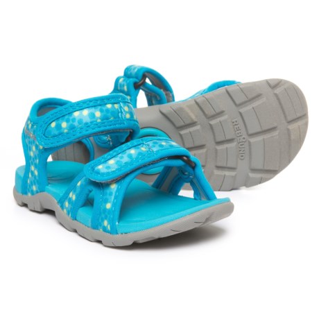 CLOSEOUTS . These Bogs Footwear Whitefish Dot sport sandals are made for land and water-based adventures thanks to their quick-drying straps and grippy rubber outsole! Available Colors: LIGHT BLUE MULTI. Sizes: 9T, 10T, 11T, 12T, 13C.