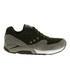 Men?s retro-inspired ?G9? premium trainers from Saucony. Fastened with a lace-up front, the sneakers are constructed with a green and frey suede upper set on a thick GRID 9000 sole unit with a triangular lug rubber tread to the outsole for optimal traction. The shoes are distinguished with tonal suede overlays punctuated by three contrasting circles which form part of the Saucony logo. Complete with embroidered branded detailing to the heel and a woven logo tab to the tongue. An additional set of interchangeable laces is also included. ? L.R.  Upper: Suede. Sole: Rubber.