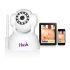 Monitoring your child has never been easier. The Hush Smart Enabled baby Monitor allows you to watch your baby drift off to sleep via your smart-phone or tablet device.  The unique ?passkey encryption? allows you access on a timed-basis (meaning you could let grandparents use their own phone to see your baby whilst at your home) but after 24 hours that access will expire ? so you can rest assured of your family?s privacy.  The Hush Baby Monitor is a cross-platform monitor, so it works on Apple, Android, Windows and other devices that can connect to the internet. Simply download the appropriate App (from the relevant App Store) and you will be able to view your baby directly on your smart-phone or tablet device. - S.C.   Features:    Complete flexibility ? All format Access; Connect with any Apple iOS, Android or any Internet connected device  Easy-to-setup with your existing home Wi-Fi network  Night Vision up to 15m ? Even adjust the image brightness / contrast from your Smartphone  Remote operation of the camera moves left, right, up and down giving you a full view of your nursery  Take and share a snapshot of your baby with friends and family at the touch of a button  Listen to your baby and talk back to them when it's a reassuring voice they need to hear