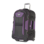 "Travelpro T-Pro Bold 2, 25"" - Black/Purple Brand New Includes Limited Lifetime Warranty, The Travelpro 25"" Expandable Rollaboard is a compact, lightweight and ultra-portable rollaboard that travels over rough terrain as easily as city streets