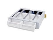 Ergotron 97-991 Styleview Sv Supplemental Storage Drawer, Double - Mounting Component ( Drawer Module ) - Lockable - Medical - Gray White - Cart Mountable Type: SV Supplemental Storage Drawer, Double Specifications: Part Number: 97-991  Description: SV Supplemental Storage Drawer, Double (grey/white)  Includes drawer assembly, two medium drawers, dividers * Stated capacity represents maximum load per individual medium drawer  Internal Dimensions (individual drawer): 2.5"H x 5.5"W x 10.5"D (63.5 x 140 x 267 mm)&acirc;&euro;&rdquo;includes dividers to configure up to 4 compartments  The primary drawer must be the first drawer attached to the cart