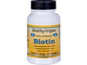 Healthy Origins Biotin - 10,000 mcg - 60 Vcaps Vitamin B Type: Alternative Healing Active Ingredients: Serving Size: 1 Vcap  Amount Per Serving / % DV&Atilde;&cent;&acirc;&sbquo;&not;&Acirc;&nbsp;  Biotin (USP Grade) 10,000mcg / 3,333%  &Atilde;&cent;&acirc;&sbquo;&not;&Acirc;&nbsp;Percent Daily Values are based on a 2,000 calorie diet