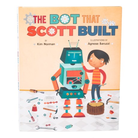 CLOSEOUTS .  The Bot That Scott Built  book by Kim Norman is a cute, fully illustrated childrenand#39;s story about a rabbit-eared, bippity-bot robot built by a boy named Scott. Available Colors: MULTI.