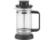 BONJOUR  50983  Black  3-Cup Riviera French Press with Coaster Type: French Presses Capacity: 3 cup Features: Begin and spend the day and finish the evening right with a perfect cup of richly-flavored regular or decaffeinated coffee brewed in the BonJour Coffee and Tea 3-Cup Riviera French Press with Coaster and Scoop