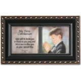 First Communion Boy Musical Rosary Box Plays Tune The Hallelujah Chorus from Handel's Messiah
