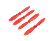 Hubsan X4 H107C H107D Quadcopter Propellers Rotors Props Blades Set Red Type: Toys - Replacement Parts