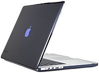 P Add extra protection and a splash of color with SeeThru    a hard shell case for MacBook Pro  This hard shell case snaps onto your MacBook Pro in two pieces, holds secure, and is totally removable