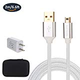 TOYILUYA WWTL USB Fast Charger Cable   AC Adapter   Stylus  EVA Bag Power Charging Kit for Nintendo new 2DSLL new 3DS new 3DSLL 3DS 3DSLL 3DSXL DSI DSILL (White)