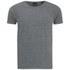 Men's crew neck T-shrit from Scotch & Soda with stretch cotton construction and grey melange finish. Cutting a regular fit, the tee features classic short sleeves and a tonal crew neck. Branded tab fixed to the side seam. - K.N.  95% Cotton, 5% Spandex