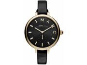 Women's Marc Jacobs Sally Black Leather Strap Watch MJ1416 Style: Fashion Series Name: Sally Material: Stainless Steel Movement: Quartz Color: Black Resizable: Yes Adjustable: Yes Shape: Round