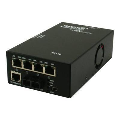 Transition S6120 Series 4xT1/E1/J1   10/100 Ethernet Copper to Fiber Network Interface Device - Short-haul modem - 100Mb LAN - 10Base-T  100Base-TX - up to 1.2 miles - T-1/E-1