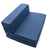 Milliard Tri-Fold Foam Folding Mattress and Sofa Bed for Guests or Floor Mat - Twin XL 78x38x4½" Removable Cover