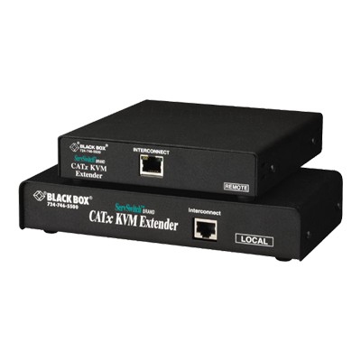 Black Box ServSwitch Brand CATx KVM Extender - KVM extender - up to 984 ft