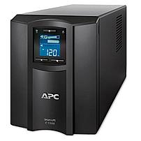 The APC Smart UPS C SMC1500 Line interactive UPS Smart UPS C 1500 VA with LCD is a 900 W out, 120 V in UPS  uninterruptible power supply  with an USB interface port, multifunction LCD status and control console and 8x battery powered outlets
