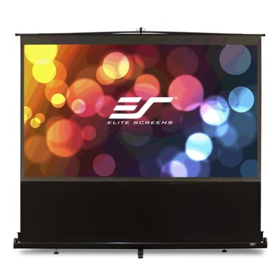 The ezCinema Series is a large venue ultra-portable projector screen that sets up easy using its detachable telescoping support bar hardware for residential or commercial pres