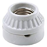 Legrand - Pass & Seymour 9880CC10 Medium Base Lamp Holder Porcelain Surface Amount Type, Two Piece Construction