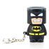 The Batman Mini Look-Alite Keychain is a fun addition to your Batman memorabilia. The mini Batman keychain has a light-up head feature to illuminate your keys in your bag or in the dark. A fun novelty gift for any fan of the Dark Knight.  Features:    Batman Mini Look-Alite Keychain  Fun addition to your Batman memorabilia  Light-up head feature  Illuminate your keys in your bag or in the dark
