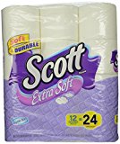 Scott Extra Soft Double Roll Bath Tissue, 12 rolls
