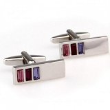 USMONON Fashion Cool Valentine's Day gift TZG01091 Enamel Cufflink 1 Pair for men
