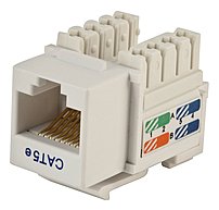 The Monoprice 105376 is an easy to use, modular Cat5e RJ45 Keystone jack for Ethernet