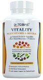 Dr. Tobias Multivitamin & Mineral Plus Enzymes - Enhanced Bioavailability - With Wholefoods & Herbal Ingredients - Rich in B Vitamins & C - Non-GMO